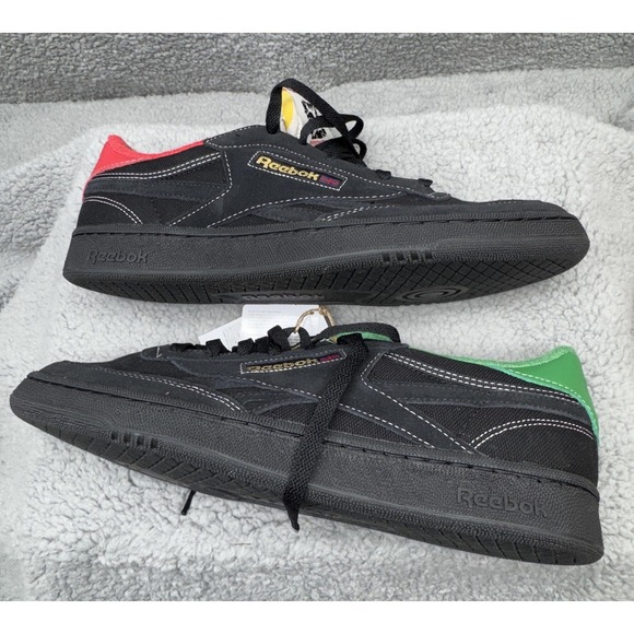 Reebok Club C Revenge Shoes Mens Size 13 Black Human Rights Now Tennis Sneakers - Picture 11 of 15